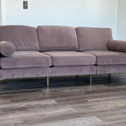 Modern Velvet 3 Seated Sofa
