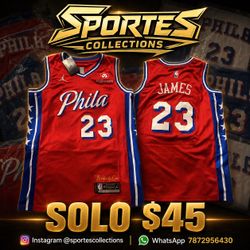 LeBron James Philadelphia 76ers jerseys