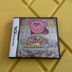 Kirby Super Star Ultra DS case And Manual Only 
