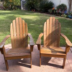 Two Used Wooden Chairs