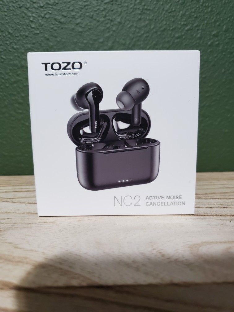TOZO NC2 Hybrid Active Noise Cancelling Wireless Earbuds - Like New