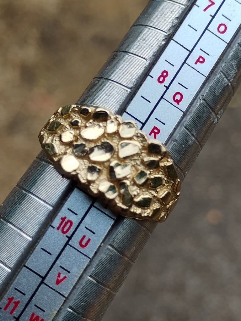10k Nugget Ring Size 9