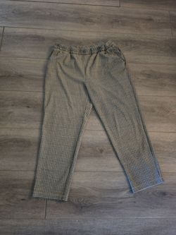 Plaid Tapered Trousers