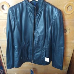 Cole Haan Lambskin Leather Jacket (Brand New)