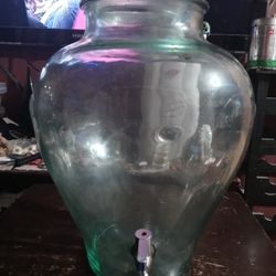 Vintage Glass Water Dispener
