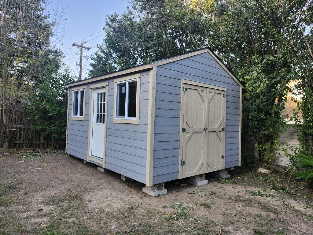 16 X10 Included 1 House Door Double Door 2 Windows Build On Site