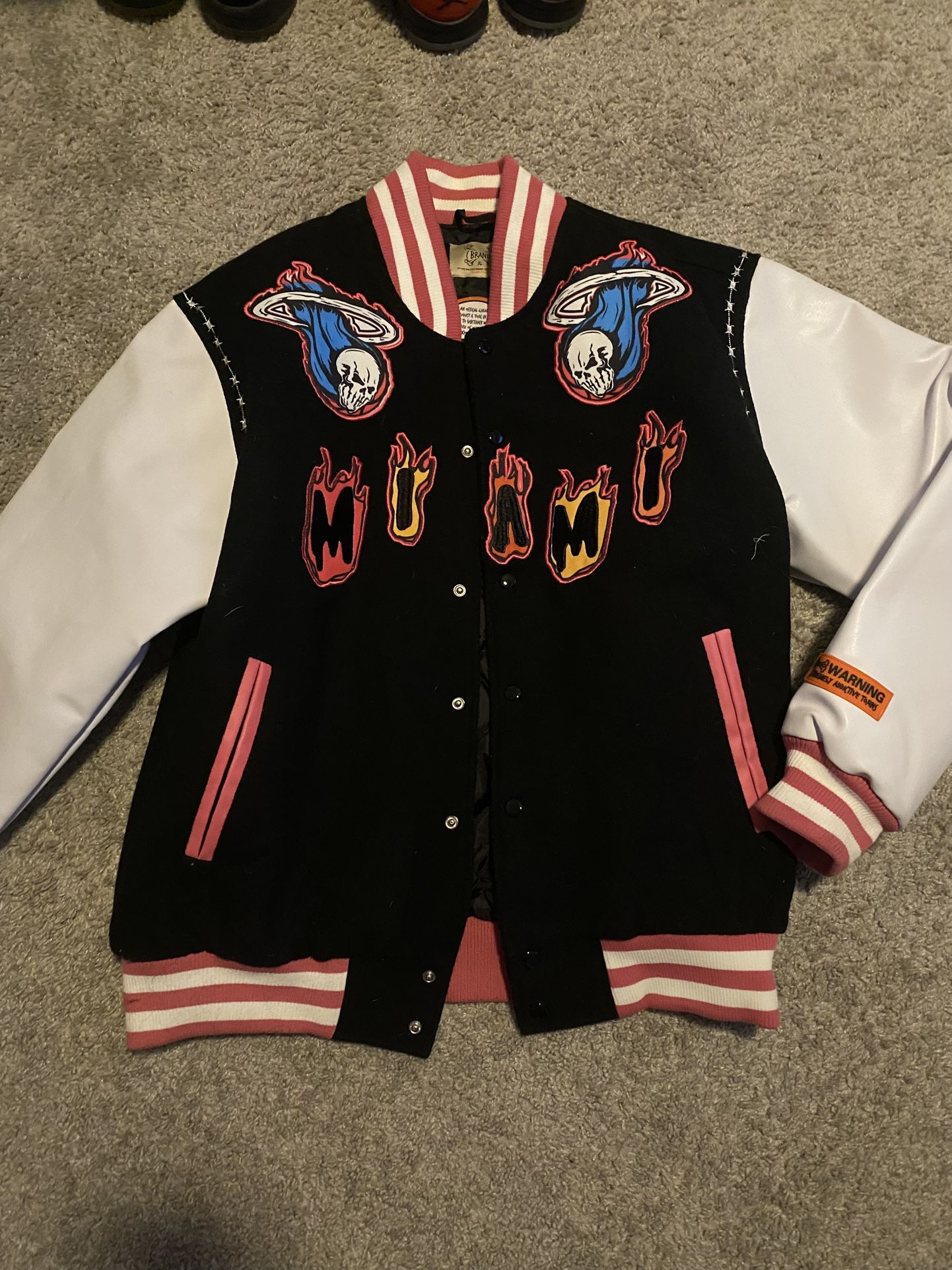 Mens Miami Heat Varsity Jacket