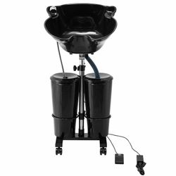Mobile Hair Wash Basin, Hair Rinsing Sink Equipped with Electric Pump