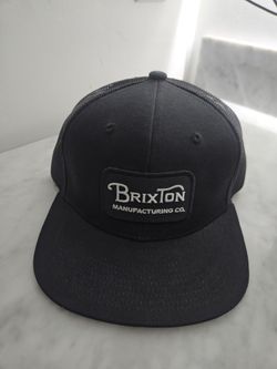 Brixton Men's Trucker Hat Solid Black Mesh Back One Size Cap