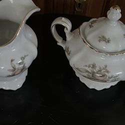 Bavarian Johann Haviland Sugar & Creamer Set