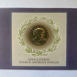 1980 Gold-Layered Susan B. Anthony Dollar – San Francisco Mint