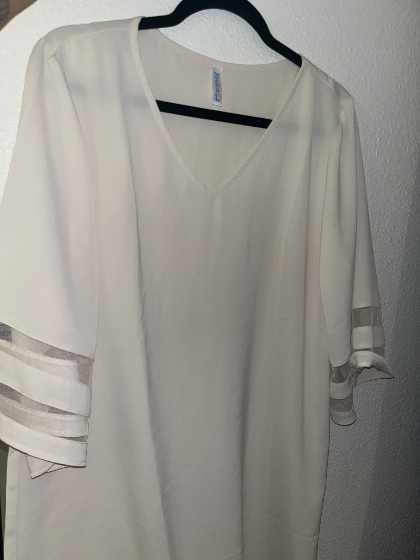 Sheer Nude Beach Coverup Dress Large