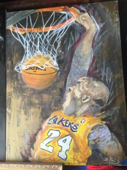 Kobe Brian acrylic painting