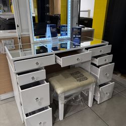 Vanity With LED Light And Stool 🔥🔥🔥