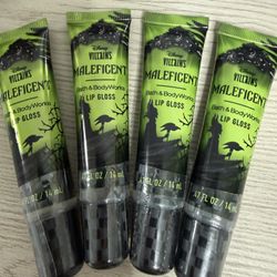 New Bath Body Works Disney Villains Lipgloss $5 Each / Cada Uno