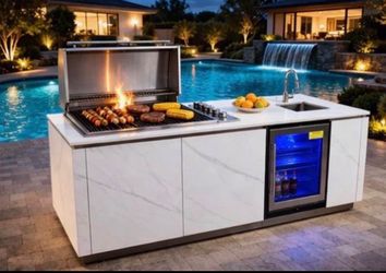 Brand new bbq island