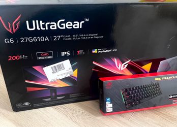 New monitor and keyboard