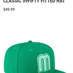 Mexico New Era 59FIFTY Fitted Hat Fitted Cap 7 5/8 MEXICO