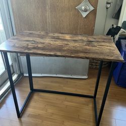 Collapsible Wood & Iron Desk/table