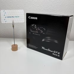 New Canon PowerShot G7 X Mark III
