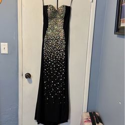 Black Prom Dress With Sequins