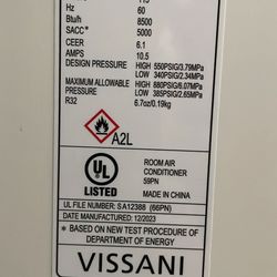 VISSANI PORTABLE AIR CONDITIONERS
