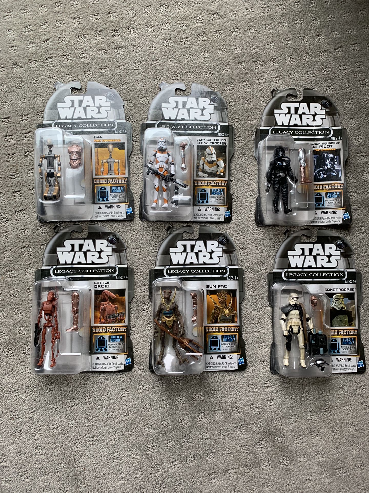 Star Wars Legacy Collection Droid Factory Action Figure, 6-Pack