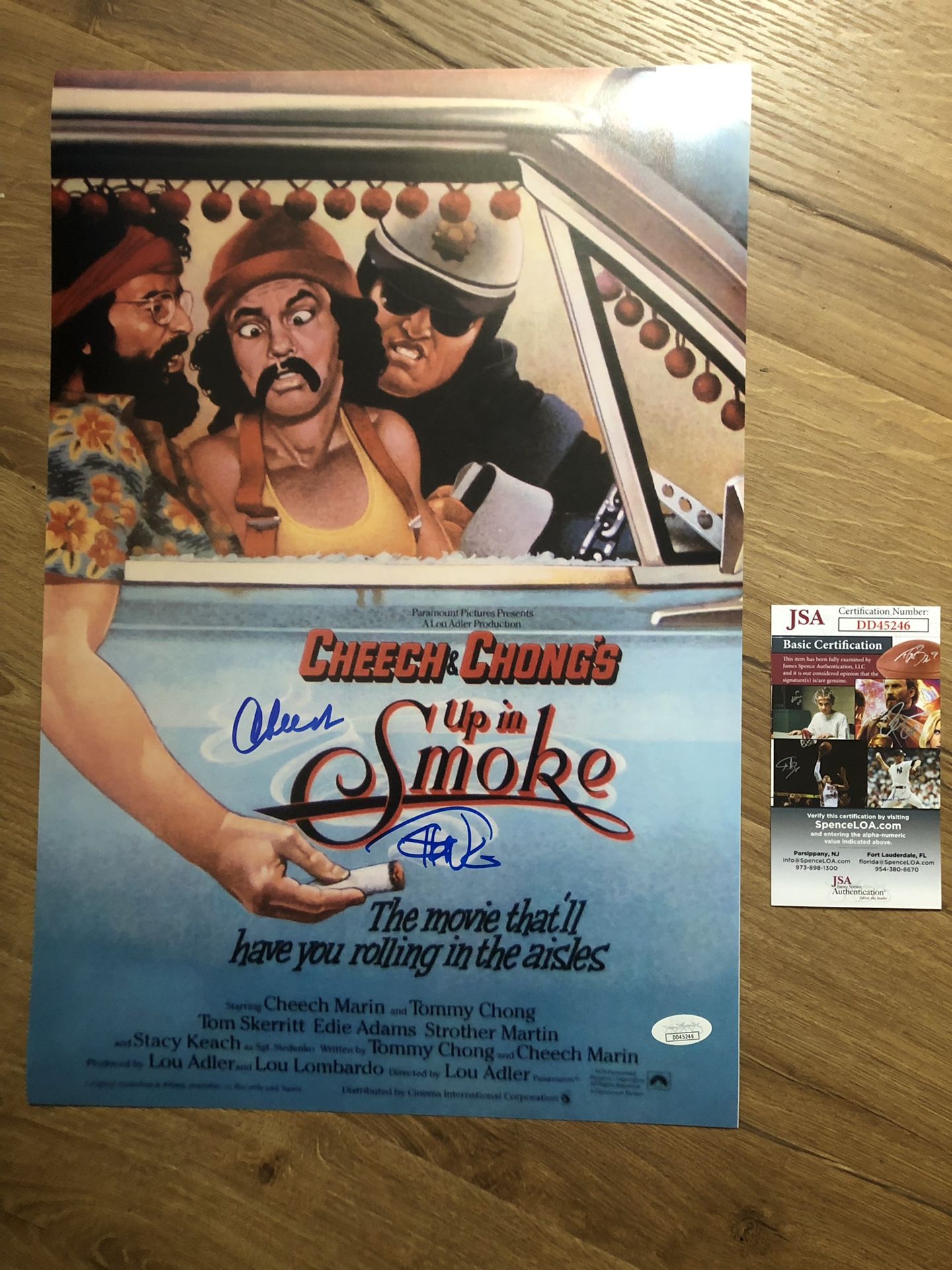 CHEECH & CHONG UP IN SMOKE SIGNED PHOTO