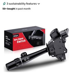 Nilight turn signal switch, designed as an OEM design replacement for specific vehicles such as Chevrolet Silverado, GMC Sierra, Cadillac Escalade and