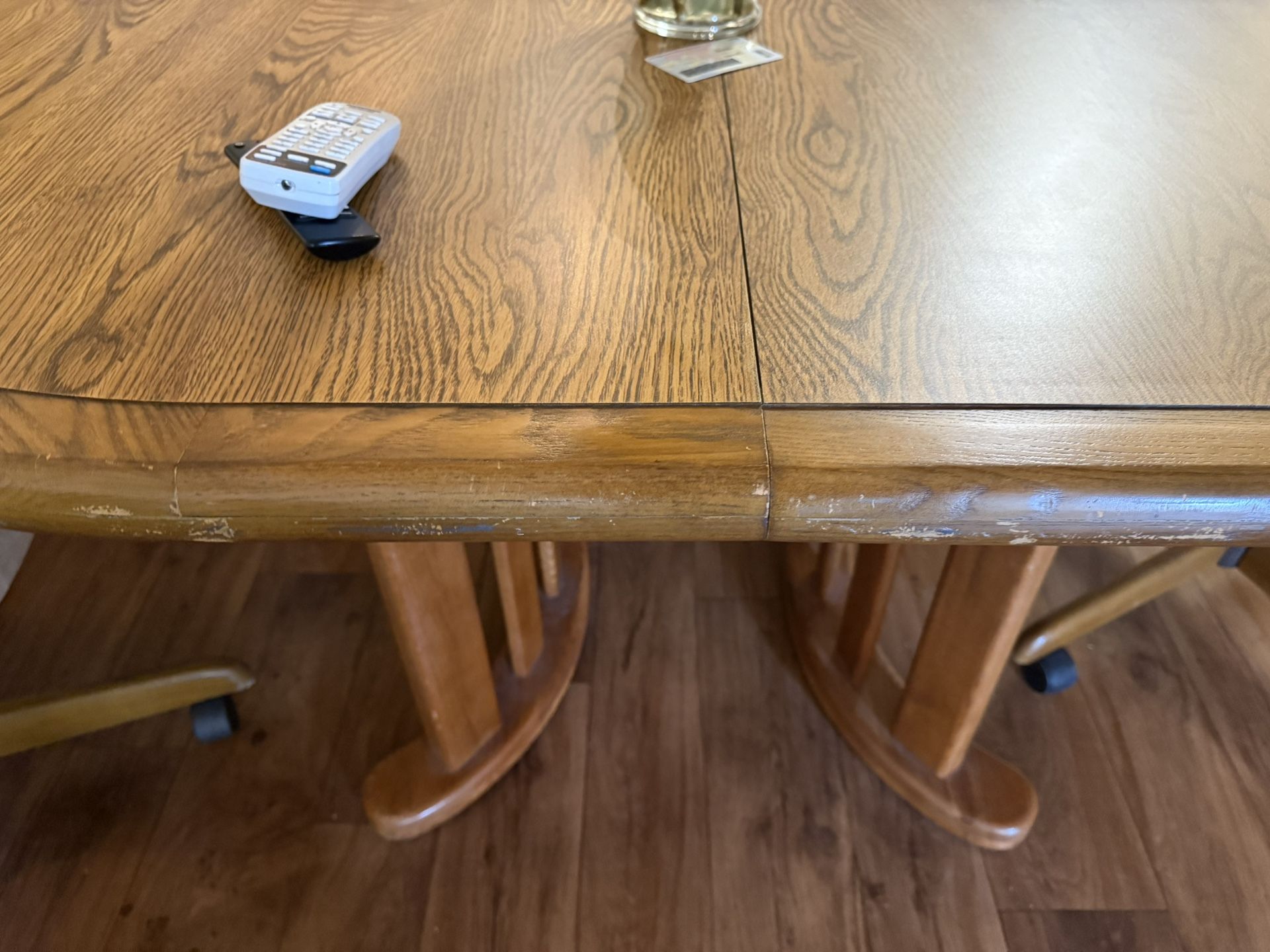 Solid Wood Dining Table With Extension
