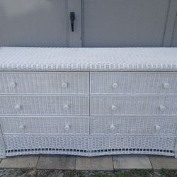 Pier One Wicker Dresser 