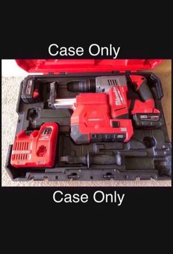 Milwaukee Case Only  ( Fits SDS Hammer w/vacuum )  Not Packout ( Still Available )