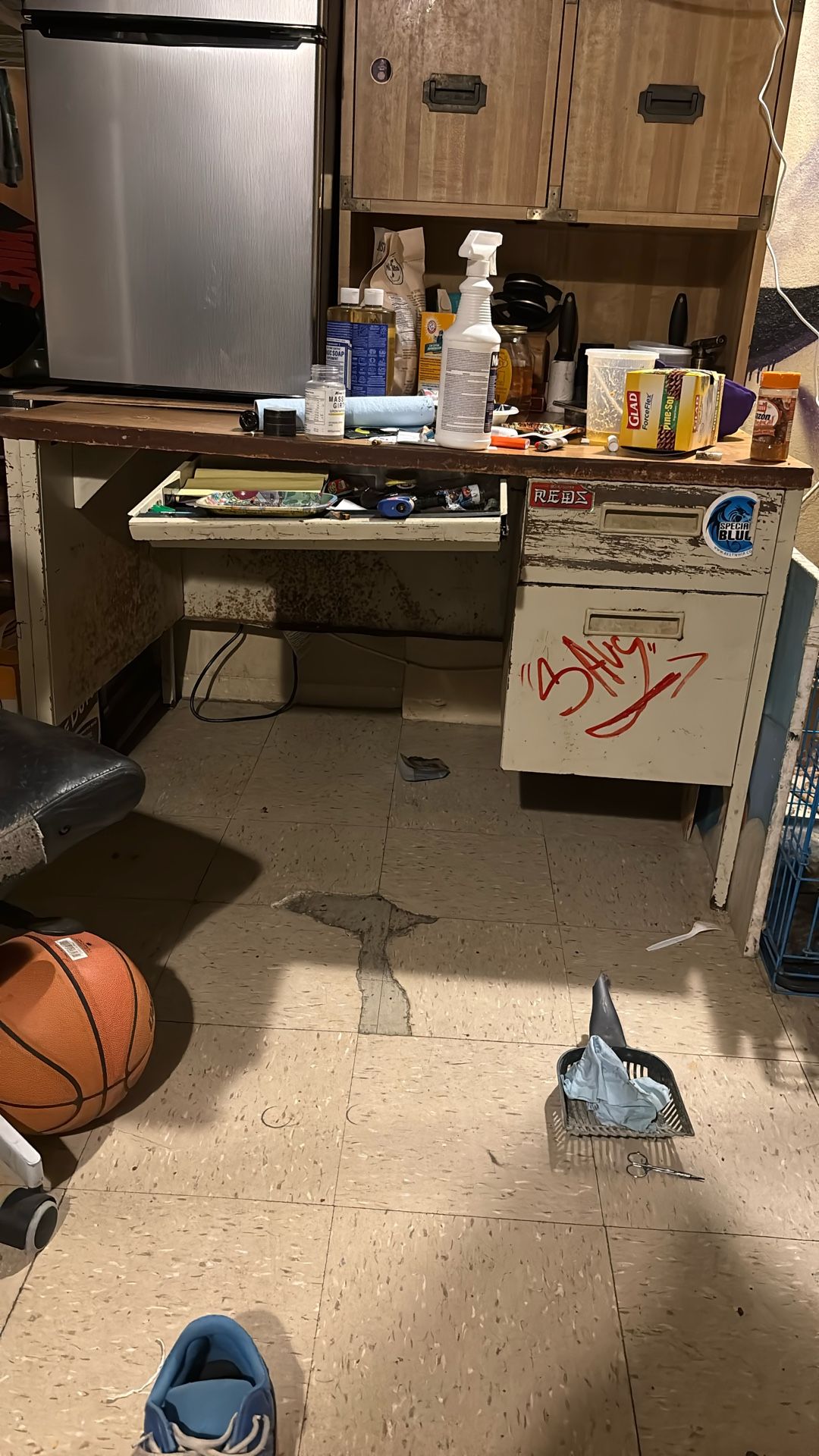 Old school teachers desk