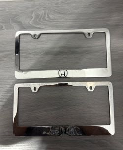 Honda Chrome License Plate Frames - Pair (2)