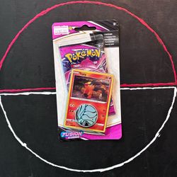 Pokémon TCG: Sword & Shield-Fusion Strike Checklane Blister Pack featuring Tepig