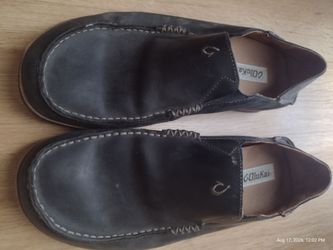 OluKai Leather Slip-On Loafers