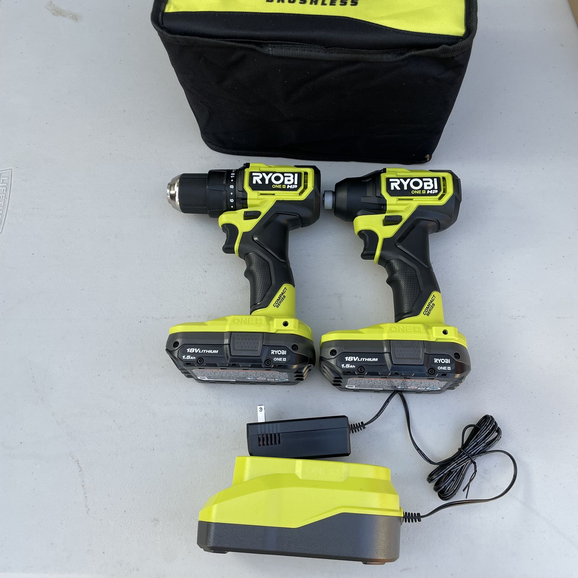 RYOBI ONE+ HP 18V Brushless Cordless Compact 1/2 Drill and