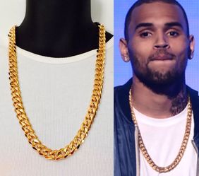 Gold Steel Chain Long Cuban Linx