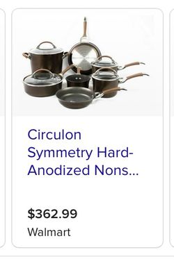 CIRCULON SYMMETRY COOKING POTS AND PANS