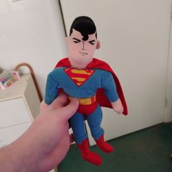 A Small Superman plush toy