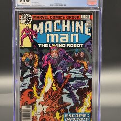 CGC 9.0 – Machine Man #8 – Marvel – Bronze Age – Clean Case