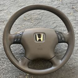 2004 Honda Accord Steering Wheel With Airbag 