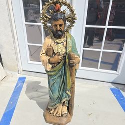 CONCRETE CEMENT SAINT JUDE STATUE (SAN JUDAS TADEO) 4' FEET TALL $360