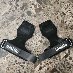 Weight Lifting Wrist Strap，Double Layer Leather Wrist Wraps with Neoprene Padding 