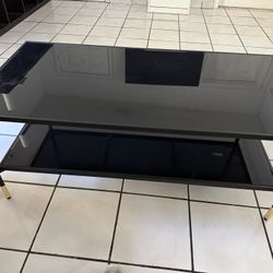 Black Glass Coffee Table