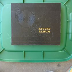 Vintage Record Album With 10 Shellac Records