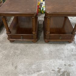 Basset Furniture Side Tables and Coffee Table