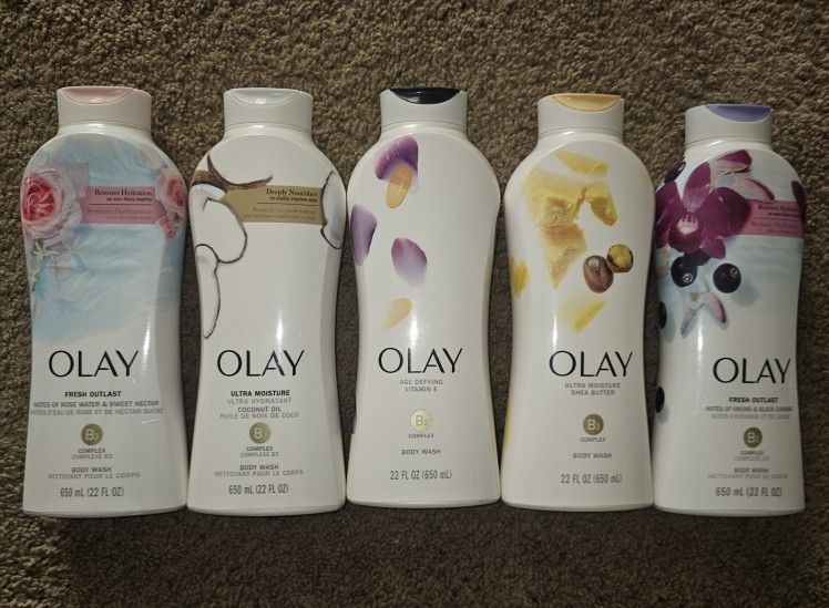 3 Olay body wash