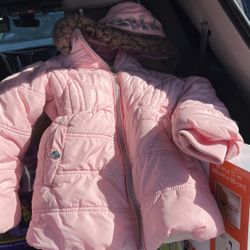 Girls Tommy Hilfiger Jacket Pink 