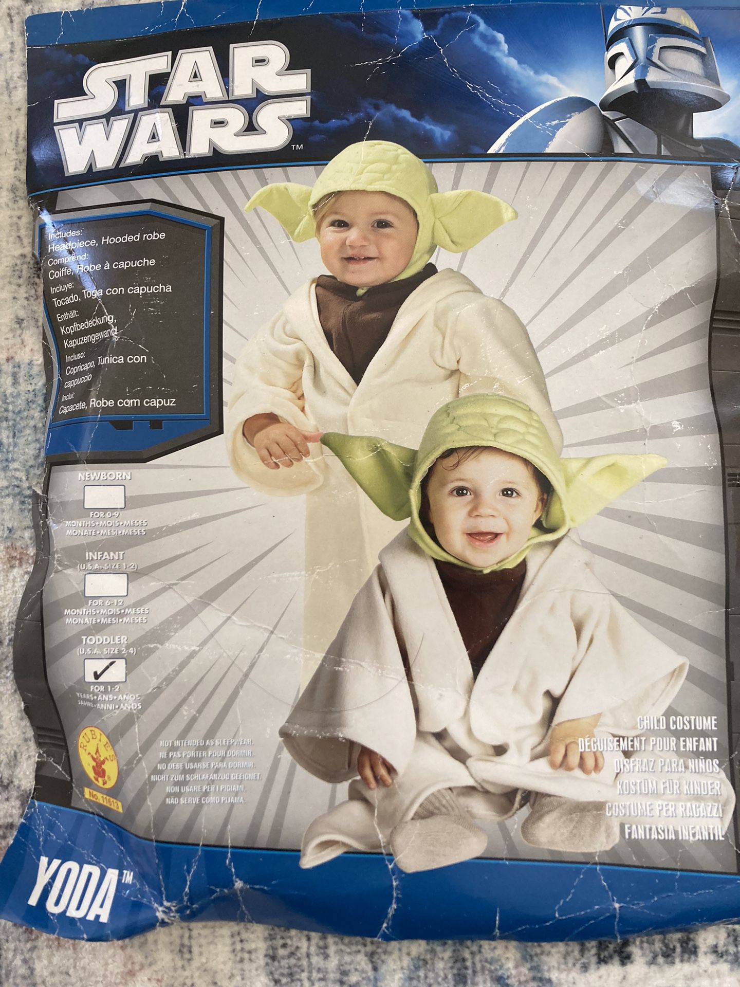 Yoda baby costume